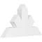 Ekena Millwork Saratoga Architectural Grade PVC Gable Bracket, 36"W x 21"H x 4"D x 6"F, 14/12 Pitch GBP036X21X0406SAR00 - alternate 1